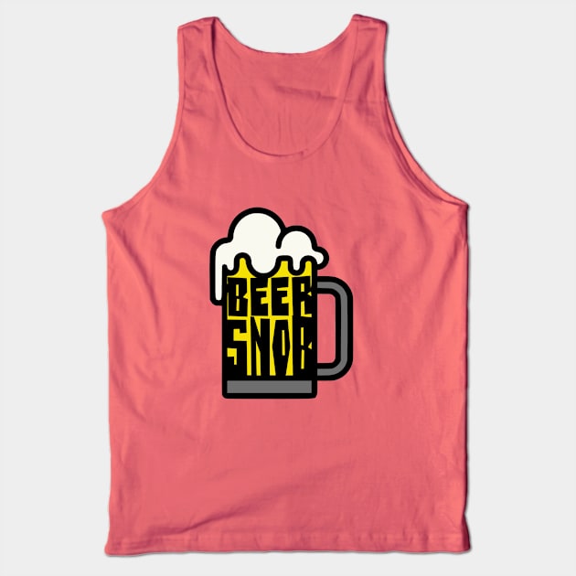 Beer Snob Tank Top by MidniteSnackTees